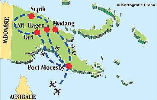 Plán cesty Papua Nová Guinea